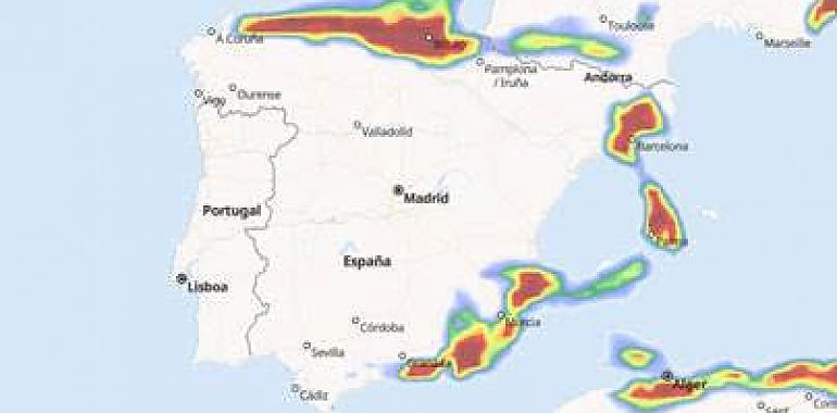 Descenso de temperaturas de hasta 10 ºC y chubascos matinales en Asturias
