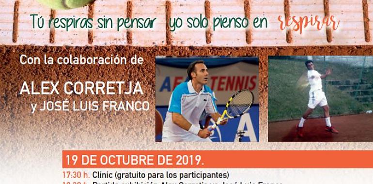 Exhibición de tenis solidario a favor de la fibrosis quística