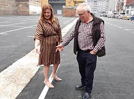 Langreo reabre el parking de la calle Julián Duro tras concluir las obras de asfaltado