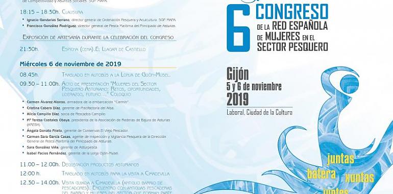 Gijón celebra el Congreso de la Red Española de Mujeres en el Sector Pesquero 