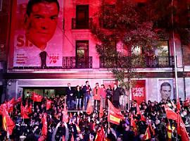 El PSOE gana las elecciones con 120 diputados, VOX tercero y Cs se hunde