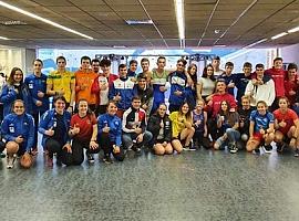 Ocho palistas asturianos en la concentración cadete de los mejores de España