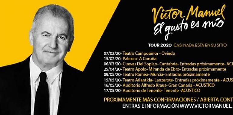 Victor Manuel gira en el Campoamor el 7 de febrero