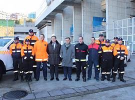 Nuevos vehículos y material para Protección civil en Oviedo