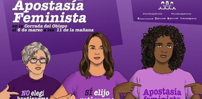 Convocada una apostasía feminista para mañana en Oviedo