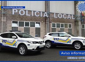 Avilés contrata la desinfección de vehículos y vestuario para su Policía Local