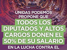 Covid-19: Podemos pide a los miembros del Parlamento y el Gobierno donar la mitad de su salario