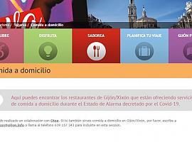 Gijón Turismo publica un listado de restaurantes con servicio a domicilio