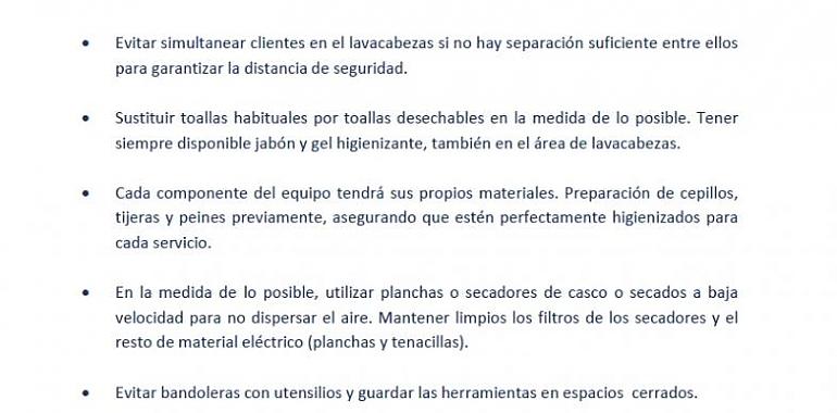 Guía con orientaciones y protocolos de seguridad para peluquería y estética 