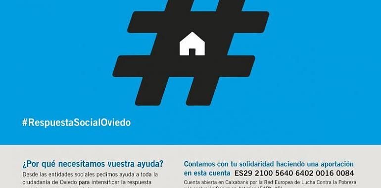 Entidades solidarias de Oviedo piden donativos a la ciudadanía ante el COVID19