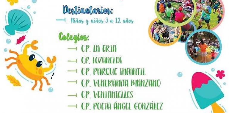 Oviedo abrirá nueve colegios para niños de 3 a 12 años, del 6 de julio al 28 de agosto