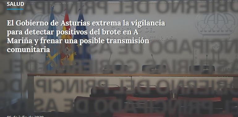 Asturias extrema la vigilancia para detectar positivos del brote en A Mariña de Lugo