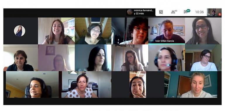 Videoconferencia con los participantes de las “Lanzadera Conecta Empleo” de Asturias