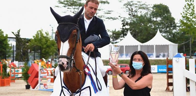 Rubén Gómez dio la primera victoria española en el CSI2 de Gijón