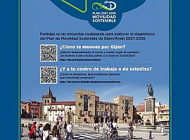 La campaña "Gijón se mueve contigo" plantea dos encuestas para diagnosticar el Plan de Movilidad Sostenible 2021-2030