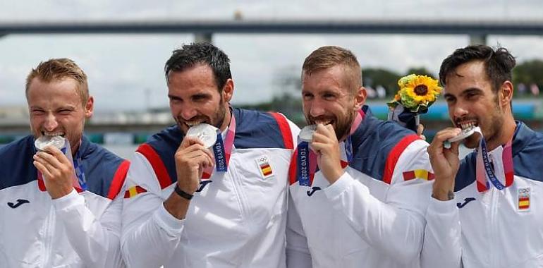 El K4 500 medalla de plata en los JJOO de Tokio