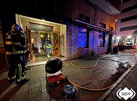 Incendio en una sidrería de Castrillón