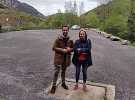 Concluye la ampliación del aparcamiento del monumento natural del desfiladero de Las Xanas