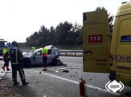 Un fallecido y tres heridos en accidente de tráfico en La Caridad