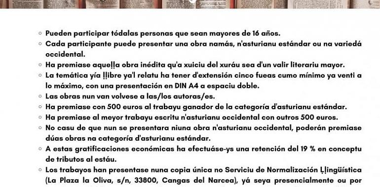 ¿Eres capaz de escribir un cuento corto en asturiano Pues entonces 500 euros podrían ser tuyos