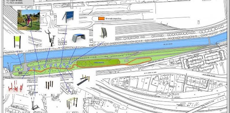 Avilés consigue 128.548 € de Fondos Europeos para nuevos espacios saludables en la Ría y el parque de Ferrera