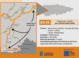 Adjudicados en casi 1,5 millones las obras de mejora de varios tramos del corredor del Narcea