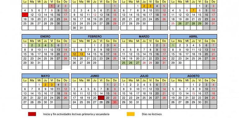 El calendario escolar del curso 2023-2024 incluye periodos de respiro en todos los trimestres