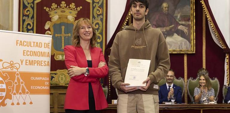 El ganador de la XVI Olimpiada de Economía de la Universidad de Oviedo obtiene el segundo premio a nivel nacional