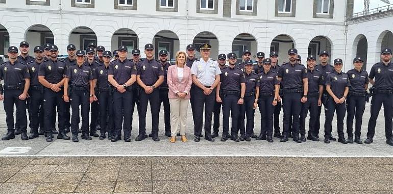 Treinta y un alumnos inician su periodo de prácticas en la Jefatura Superior de Policía de Asturias