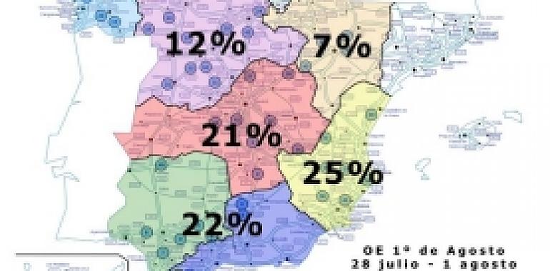 148.000 desplazamientos por carretera previsto hasta el 1 de agosto en Asturias 