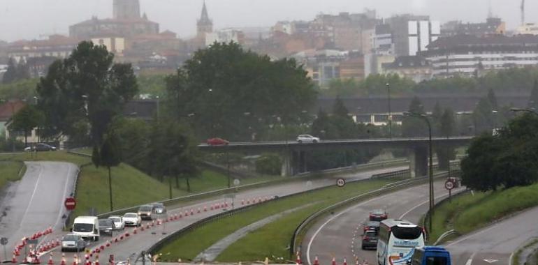 Desvíos de tráfico a consecuencia de la reurbanización del margen derecho de la salida de Oviedo por la A-66