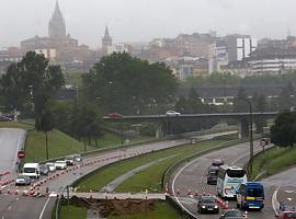 Desvíos de tráfico a consecuencia de la reurbanización del margen derecho de la salida de Oviedo por la A-66