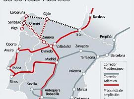 El corredor ferroviario atlántico constituye una prioridad para el Gobierno de Asturias