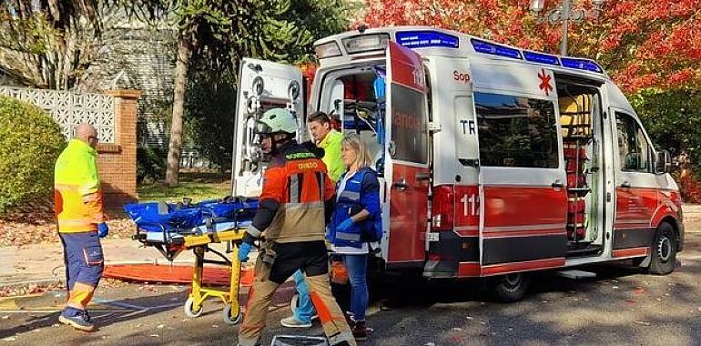 La borrasca Domingos siembra el caos y una mujer resulta herida en Oviedo por las ramas de un árbola