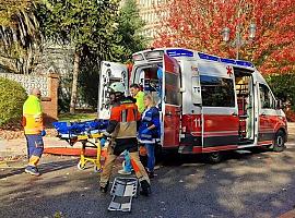 La borrasca Domingos siembra el caos y una mujer resulta herida en Oviedo por las ramas de un árbola