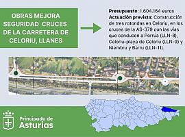 1,6 millones para la mejora de la seguridad de los cruces de la carretera de Celoriu, en Llanes