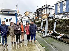 Ya en servicio el nuevo carro de varada de Puerto de Vega, que ha contado con una inversión de 500.000 euros