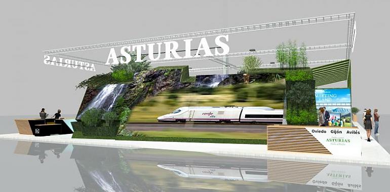 Alta velocidad y Paraíso Natural protagonistas del estand de Asturias en Fitur