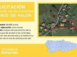 Muros de Nalón mejora el vial de La Quintana: Fomento licita las obras por 70.000 euros