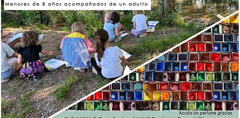 Acuarelibre: Taller infantil de acuarela al aire libre en Grau