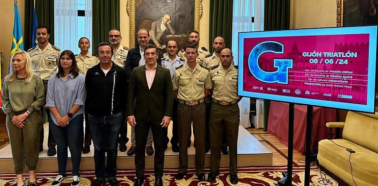 Gijón se prepara para un fin de semana de triatlón de alto nivel con el Campeonato de España Militar y el Campeonato de Asturias Sprint