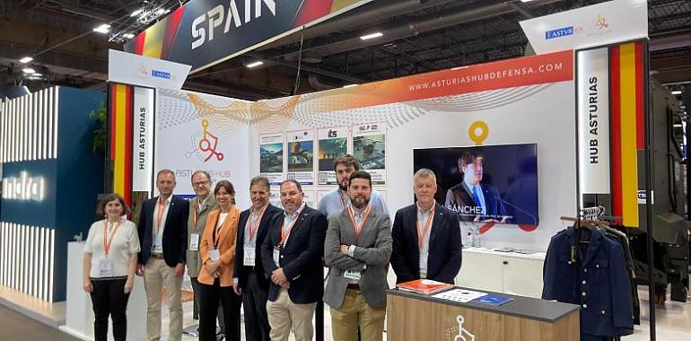 El sector de defensa asturiano brilla en la Feria Eurosatory 2024 en Francia