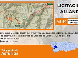 2,4 millones para la mejora del tramo Grandas de Salime - Puerto del Palo