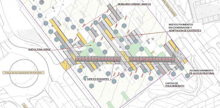 Nuevos pasillos rodantes en el HUCA que costarán 2,7 millones de euros 