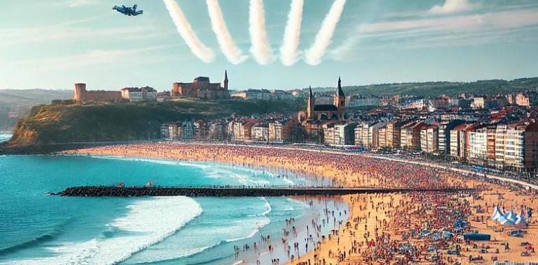 Gijón se prepara para el Festival Aéreo: Transmisión en directo por FM y TPA