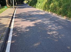 Finalizan las obras de modernización de la carretera AS-359 en Tinéu: Una inversión de casi 96.000 euros revitaliza el acceso urbano