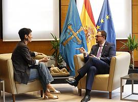 Adrián Barbón y Elma Saiz abordan claves para el futuro de la inclusión y el empleo en Asturias