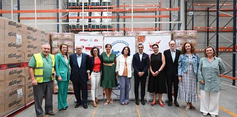 Kellogg’s premia al Banco de Alimentos de Asturias y dona 400.000 raciones de cereales a los Bancos de Alimentos de España