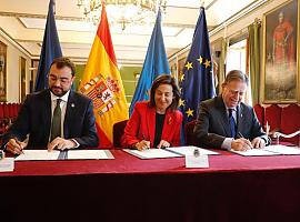 El Principado, el Ministerio de Defensa y el Ayuntamiento de Oviedo firman el convenio para transformar la antigua fábrica de armas de La Vega en un espacio de innovación y vivienda pública