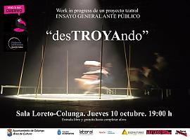 "desTROYAndo": Un fascinante viaje teatral desde Troya a Colunga en un ensayo general abierto al público